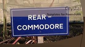  Presentation with rainbow gay pride sign - Slide set featuring sign rear-commodore background and a coral colored foreground