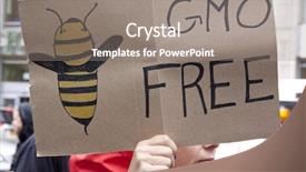  Presentation with gmo - Theme featuring sign that reads gmo background and a gray colored foreground