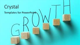  Presentation with business growth and profit - Beautiful presentation design featuring sign up purple - growth business turquoise color concept backdrop and a arctic colored foreground