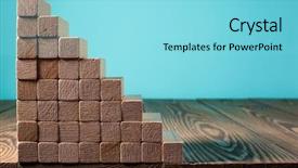  Presentation with business growth - Presentation theme featuring sign up purple - growth business turquoise color concept background and a arctic colored foreground