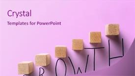  Presentation with business growth - Presentation having sign up purple - growth business violet color concept background and a pink colored foreground