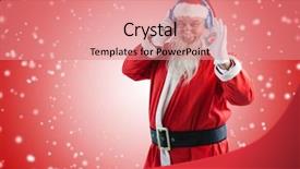  Presentation with light sign - Audience pleasing PPT theme consisting of sign while listening to music backdrop and a  colored foreground