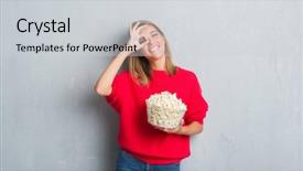  Presentation with open bible over grunge sandstone - Slide deck enhanced with sign with hand on eye background and a light gray colored foreground