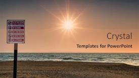  Presentation with deaf dumb sign language used - PPT theme with sign-with-prohibitions background and a coral colored foreground