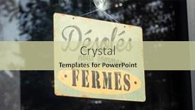  Presentation with wine shop and barrel - PPT theme with sign-written-in-french background and a soft green colored foreground