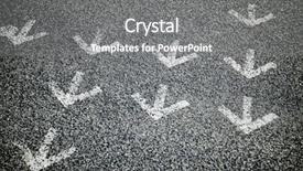  Presentation with directional - Cool new PPT theme with signal processing - directional arrows painted backdrop and a gray colored foreground