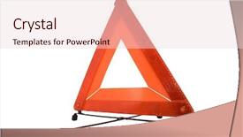  Presentation with triangle - Slides enhanced with  background and a  colored foreground