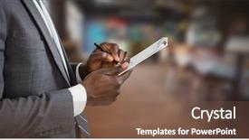  Presentation with composite - Cool new PPT theme with signature - digital composite of small business backdrop and a tawny brown colored foreground