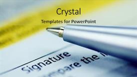  Presentation with order - Slides consisting of signature on tax form background and a yellow colored foreground