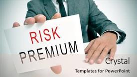  Presentation with mastermind 3d rendering text - Theme having signboard with the text risk background and a lemonade colored foreground