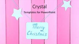  Presentation with merry christmas - Presentation design featuring signboard with words merry christmas background and a lavender colored foreground