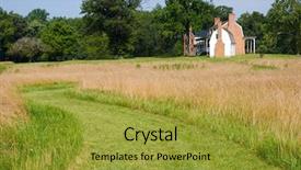  Presentation with declaration independence - Beautiful presentation theme featuring signers declaration independence - thomas stone national historic site backdrop and a gold colored foreground