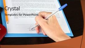  Presentation with versailles treaty - Presentation theme consisting of signing of a treaty close background and a sky blue colored foreground