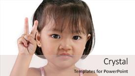  Presentation with asian - Colorful PPT layouts enhanced with number kids - asian child signing two backdrop and a soft green colored foreground