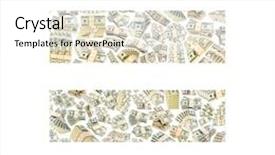  Presentation with dollar signs - Beautiful presentation featuring signs made from dollar stacks backdrop and a white colored foreground