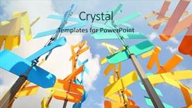  Presentation with multi - Beautiful PPT layouts featuring signs on background of blue backdrop and a light blue colored foreground