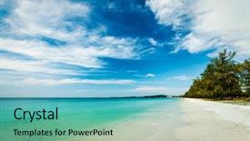  Presentation with cambodia - Cool new PPT theme with beautiful sky cloudscape cambodia backdrop and a light blue colored foreground