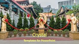  Presentation with hong kong - Amazing slides having sik yuen wong tai sin backdrop and a tawny brown colored foreground