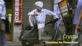  Presentation with thought - Slides with sikh-man-in-deep-thought background and a tawny brown colored foreground
