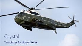  Presentation with helicopter - Colorful presentation enhanced with sikorsky-vh-3d-sea-king backdrop and a sky blue colored foreground