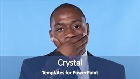  Presentation with wisdom - PPT layouts featuring silence wisdom - african businessman with hands covering background and a ocean colored foreground