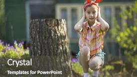  Presentation with hear - Presentation having silence wisdom - little cute girl covering her background and a tawny brown colored foreground