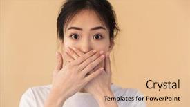  Presentation with medicina tradicional chinesa chinese herb - Beautiful slide deck featuring silent chinese woman wearing basic backdrop and a  colored foreground