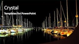  Presentation with mangrove avicenia marina - Presentation theme with silent evening in an herzliya background and a black colored foreground