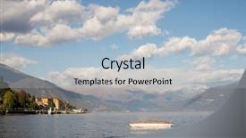  Presentation with jesus boat - PPT layouts featuring silent hill - boat on como lake italy background and a light blue colored foreground