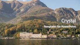 Presentation with italy - Theme enhanced with silent hill - como lake italy panoramic view background and a tawny brown colored foreground