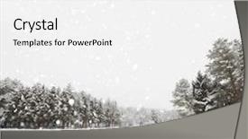  Presentation with forest winter - Colorful PPT layouts enhanced with silent hill - panorama of winter forest backdrop and a white colored foreground