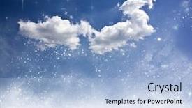  Presentation with beautiful spanish landscape costa blanca - Cool new presentation design with silent night - beautiful winter landscape with fluffy backdrop and a light blue colored foreground