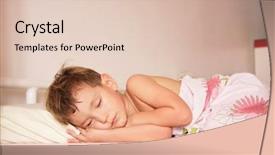  Presentation with sleeping - Colorful theme enhanced with silent night - cute boy sleeping at home backdrop and a lemonade colored foreground