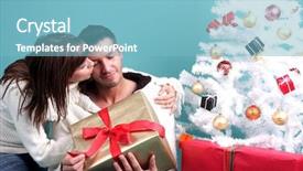  Presentation with loving hearts love heart candy - Slides consisting of silent night - winter love background and a light blue colored foreground