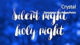  Presentation with night - Slide deck consisting of silent night concept on background background and a royal blue colored foreground