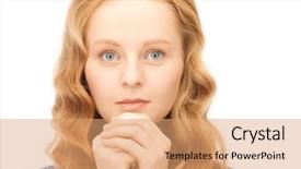  Presentation with kneel praying - Presentation theme featuring silent prayer - bright closeup portrait picture background and a  colored foreground