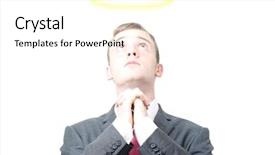  Presentation with red white blue business - Slides enhanced with silent prayer - business man praying isolated background and a white colored foreground
