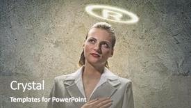  Presentation with head and neck anatomy - Amazing PPT theme having tilapia known as mango fish backdrop and a ocean colored foreground.