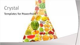  Presentation with fruits - Beautiful presentation featuring silhoette-made-from-various-fruits backdrop and a white colored foreground