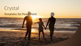  Presentation with african sunset - Presentation featuring silhouette-african-american-boy-holding background and a lemonade colored foreground