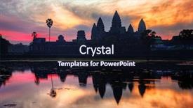 Presentation with cambodia - Amazing slide set having angkor wat sunrise at siem backdrop and a wine colored foreground