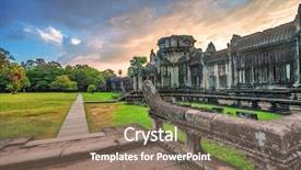  Presentation with sunrise - Presentation theme featuring  background and a  colored foreground