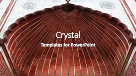  Presentation with masjid - Colorful presentation theme enhanced with architectural detail of jama masjid backdrop and a tawny brown colored foreground