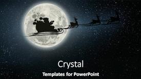  Presentation with night sky - PPT layouts with silhouette-of-a-flying-goth background and a black colored foreground