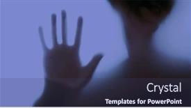  Presentation with palm - Amazing theme having silhouette-of-a-man backdrop and a ocean colored foreground