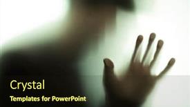  Presentation with palm - PPT layouts consisting of silhouette-of-a-man background and a wine colored foreground