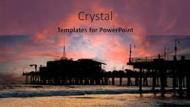  Presentation with roller coaster - Theme enhanced with silhouette-of-a-roller-coaster background and a violet colored foreground