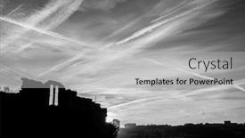  Presentation with abandoned - Amazing slide deck having silhouette-of-abandoned-building-against backdrop and a light gray colored foreground