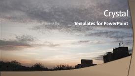  Presentation with india - Amazing PPT theme having silhouette of buildings ahmedabad gujarat backdrop and a gray colored foreground