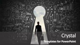  Presentation with black hole - Amazing PPT layouts having silhouette of businesswoman against black backdrop and a dark gray colored foreground